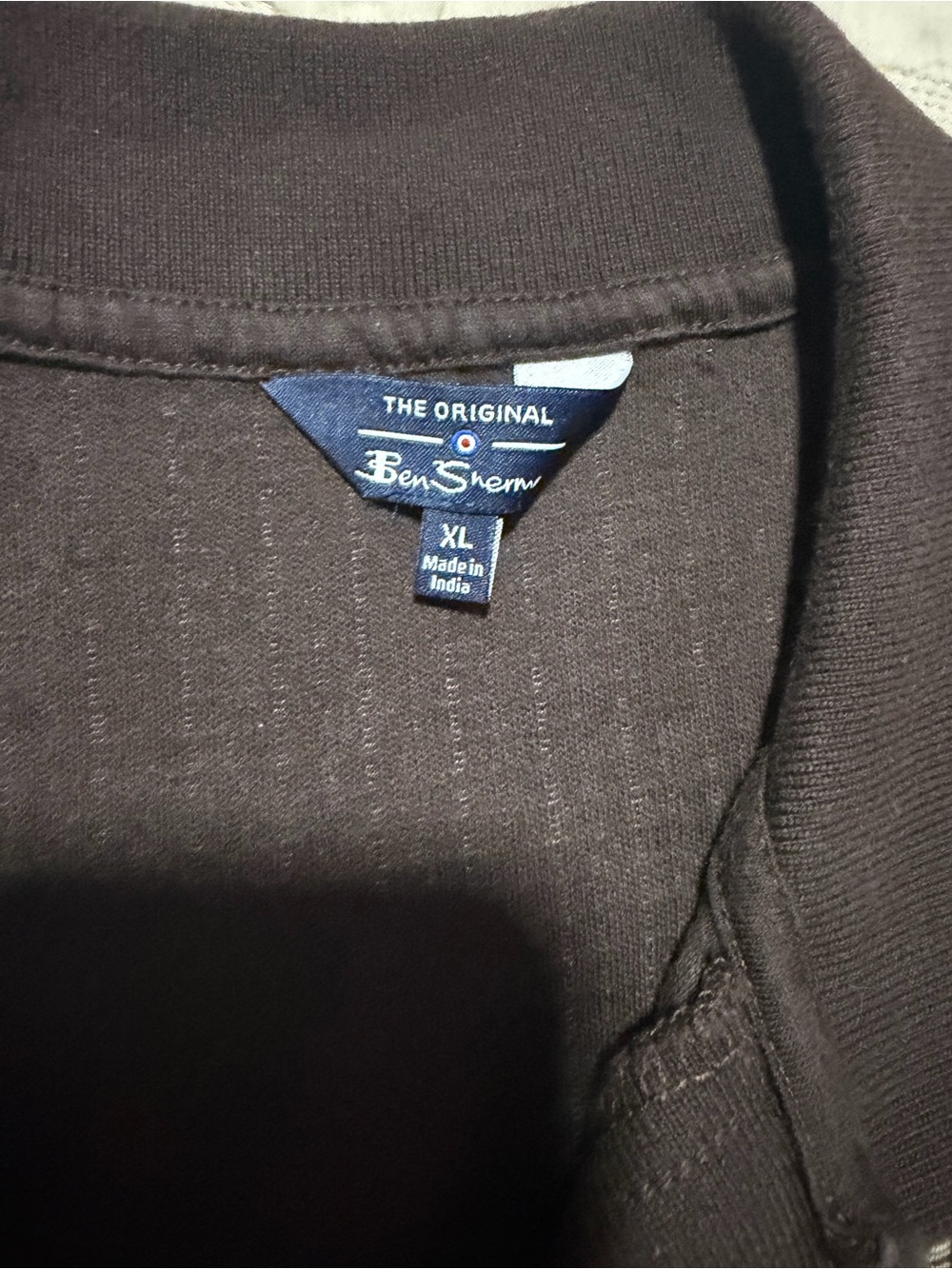 Ben Sherman Black Crewneck Tee with Signature Label